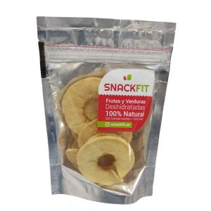 Manzana deshidratada en rodajas